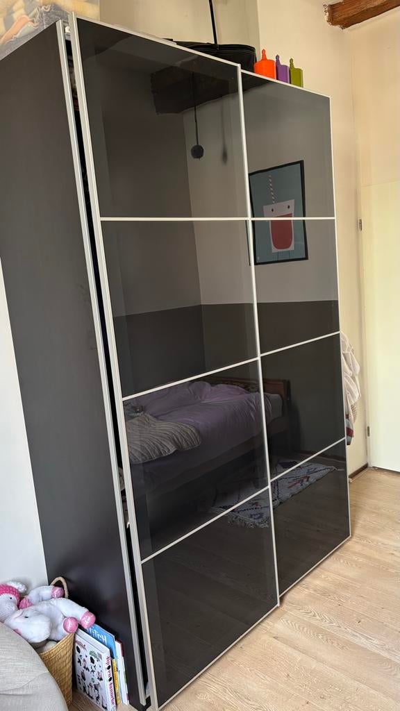 Ikea Pax Kledingkast 150x60x236 cm met lades en hangruimte, Ophalen, Gebruikt, 100 tot 150 cm, 50 tot 75 cm