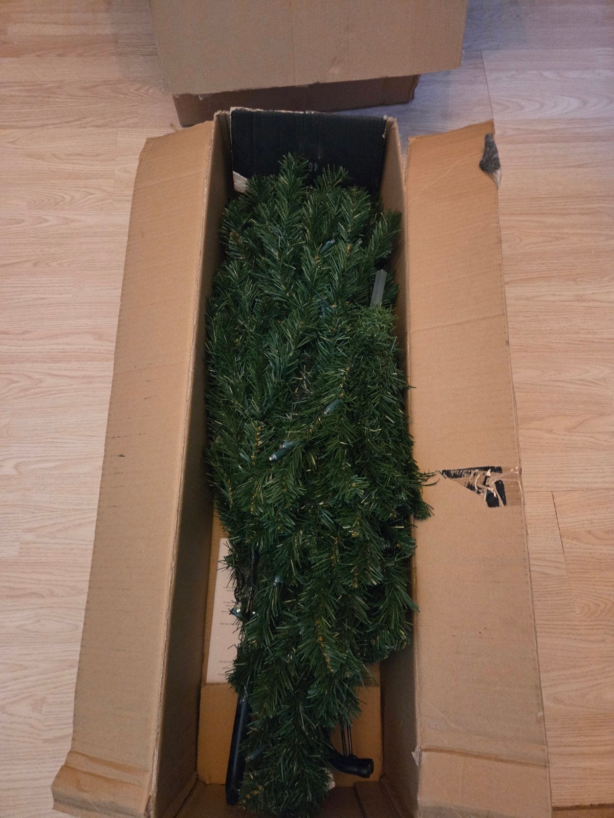 Kunstkerstboom met lampjes, Diversen, Kerst, Ophalen, Gebruikt