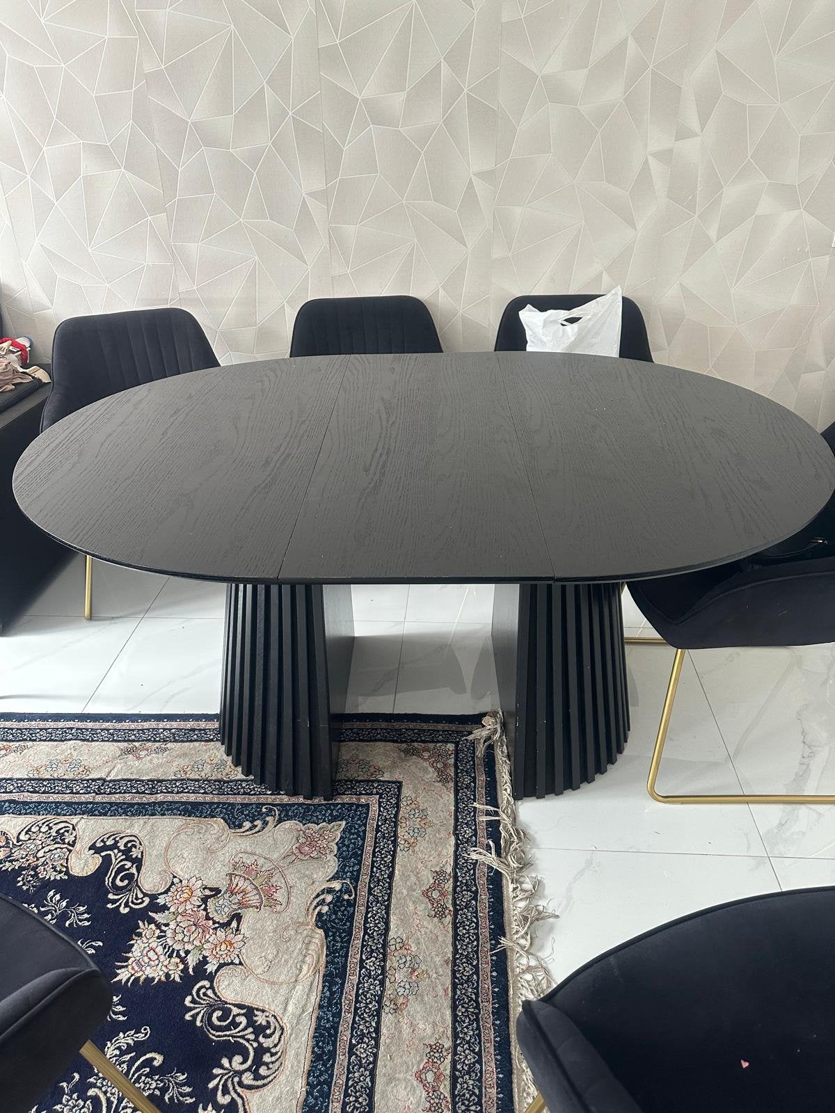Irene Uitschuifbare Eettafel Japandi Stijl, Ophalen, Overige materialen, 100 tot 150 cm, Japandi style