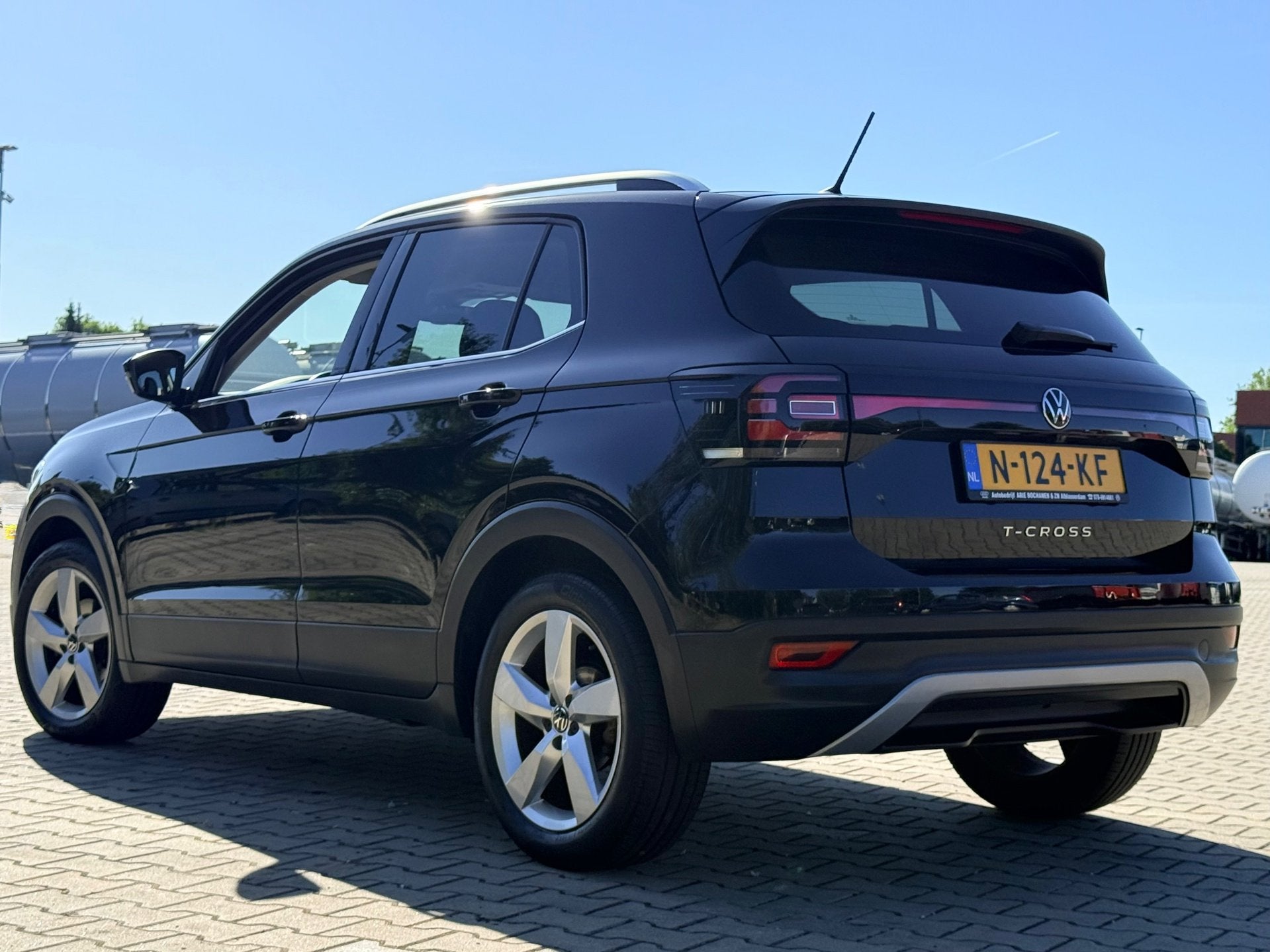 Volkswagen T-Cross 1.0 TSI Style, T-Cross, Gebruikt, Leder en Stof, Zwart