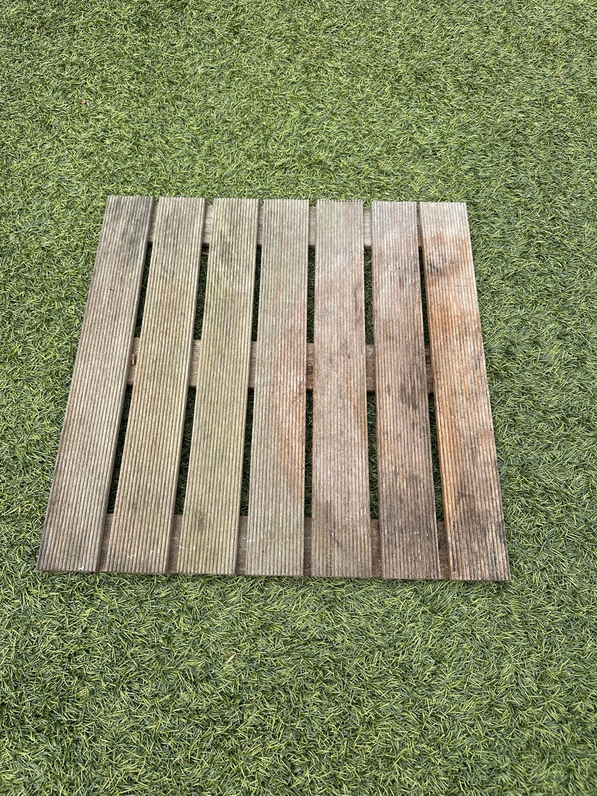 vlondertegels (55 heel, 35 half) - vergrijsd, Ophalen, Gebruikt, Hout