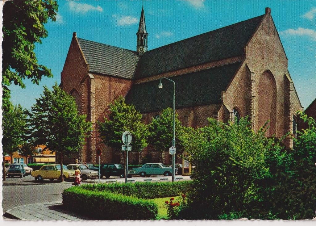 Haamstede met auto's oa DAF 33, Ford Taunus P3, Ophalen of Verzenden, 1960 tot 1980, Gelopen, Zeeland