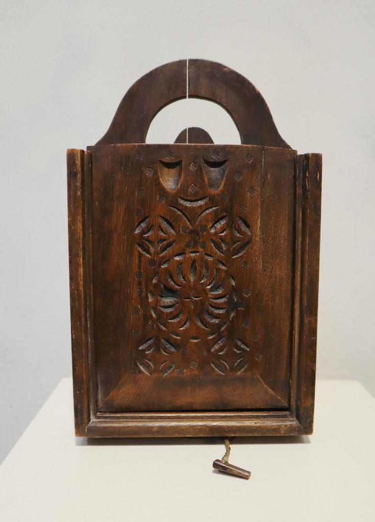 Antiek houten schooltasje, Antiek en Kunst, Antiek | Woonaccessoires, Ophalen of Verzenden