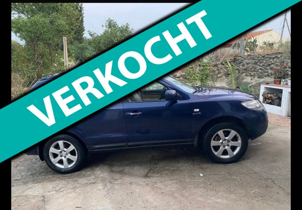 Hyundai Santa Fe 2.2 CRDi 4WD Active automaat, Auto's, Hyundai, Automaat, Gebruikt, Overige carrosserieën, Blauw