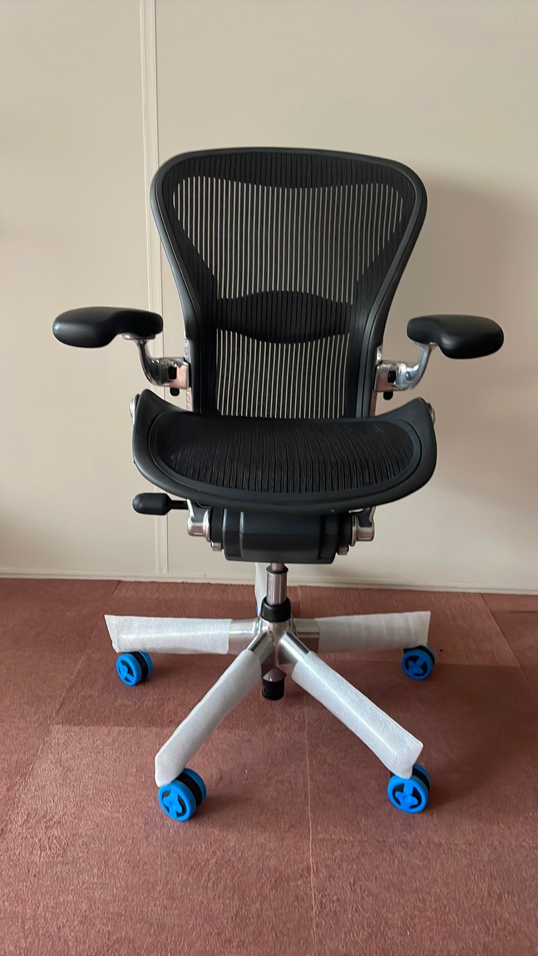 Herman miller aeron alu maat b, Ophalen of Verzenden, Zo goed als nieuw, Zwart