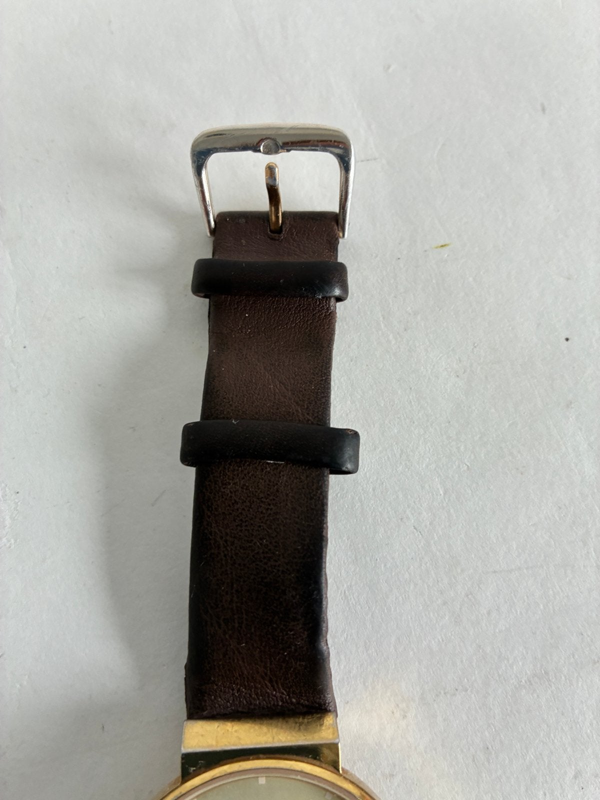 Jacob Jensen horloge met bruine leren band, Overige merken, Overige materialen, Polshorloge, Ophalen of Verzenden