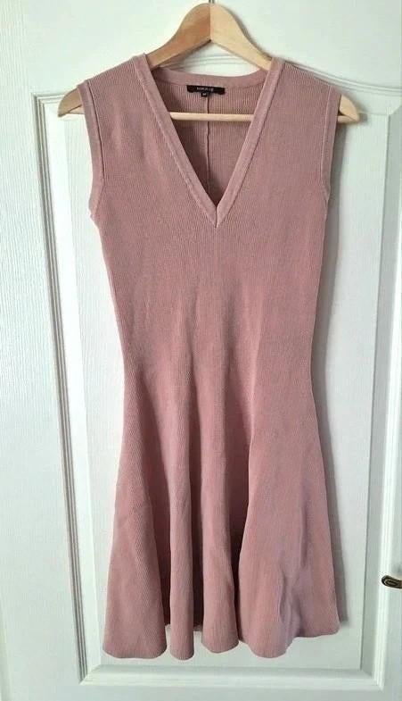 Nikkie jurk maat 38 M ribgebreid oudroze skater dress, Maat 38/40 (M), Ophalen of Verzenden, Zo goed als nieuw, Roze
