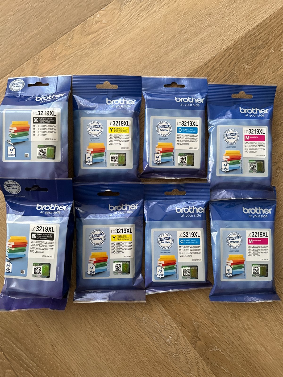 Twee x Brother LC3219XL Inktcartridges - Complete Set, Computers en Software, Printers, Nieuw, Ophalen