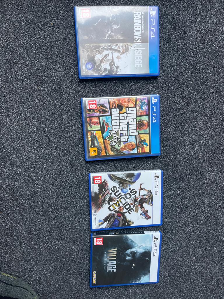 PS4 & PS5 Games: Rainbow Six Siege, GTA V, Suicide Squad, RE, Online, Gebruikt, Vanaf 18 jaar, Shooter