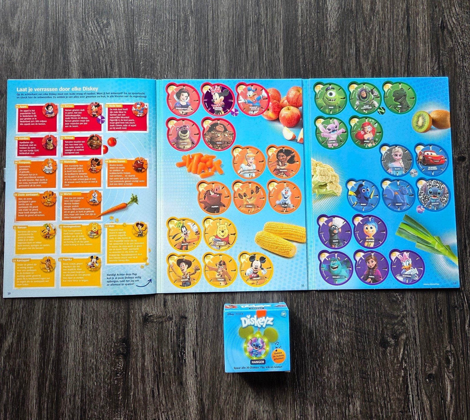 Complete set diskeyz + album+ hanger Disney AH, Albert Heijn, Ophalen of Verzenden