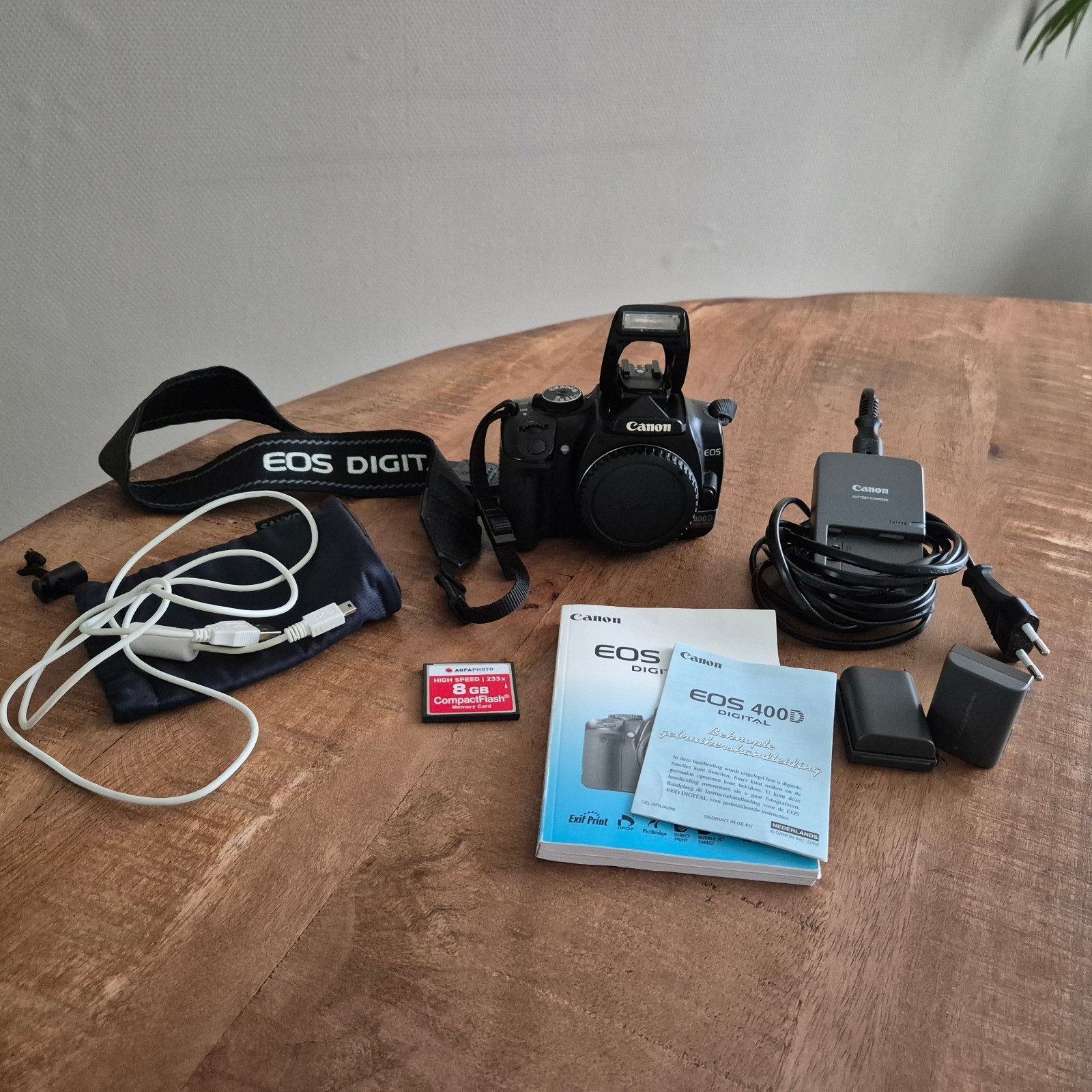 Canon EOS 400D Spiegelreflexcamera met accessoire, Ingebouwde flitser, Gebruikt, Spiegelreflex, Canon