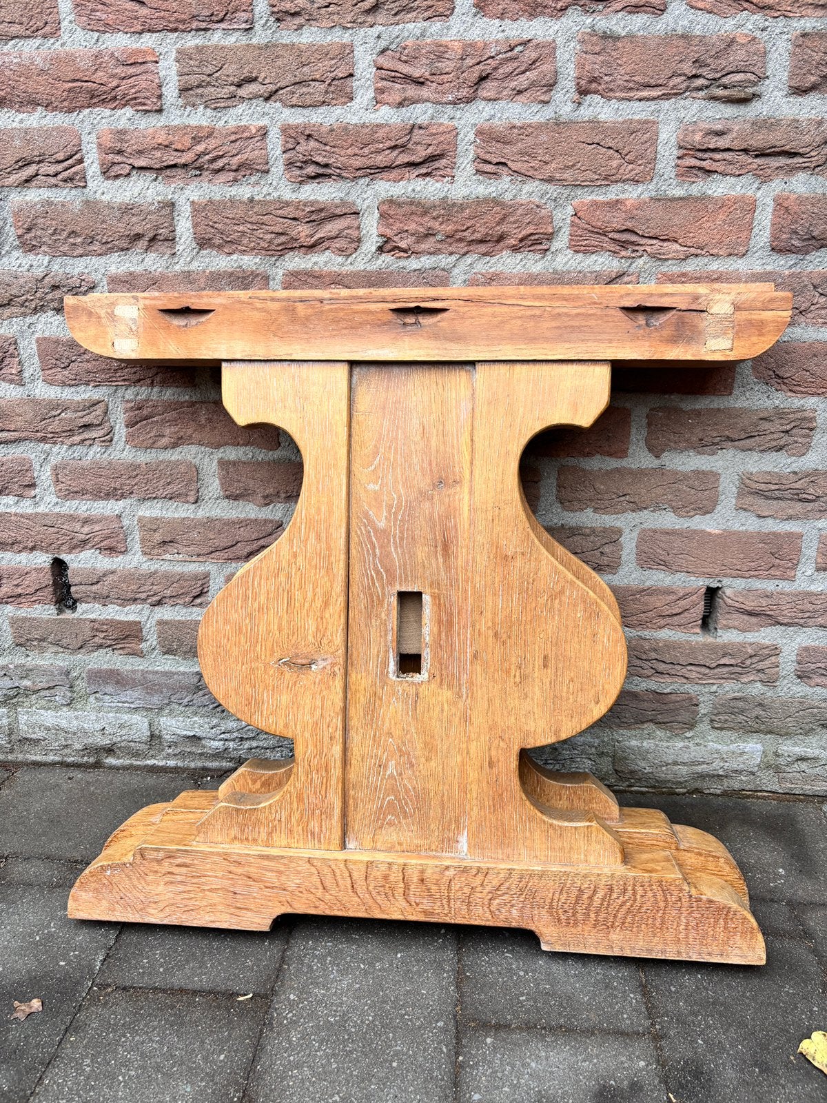 Eiken Tafelpoten onderstel eettafel tafel poten, Huis en Inrichting, Tafelonderdelen, Ophalen, Zo goed als nieuw, Rechthoekig