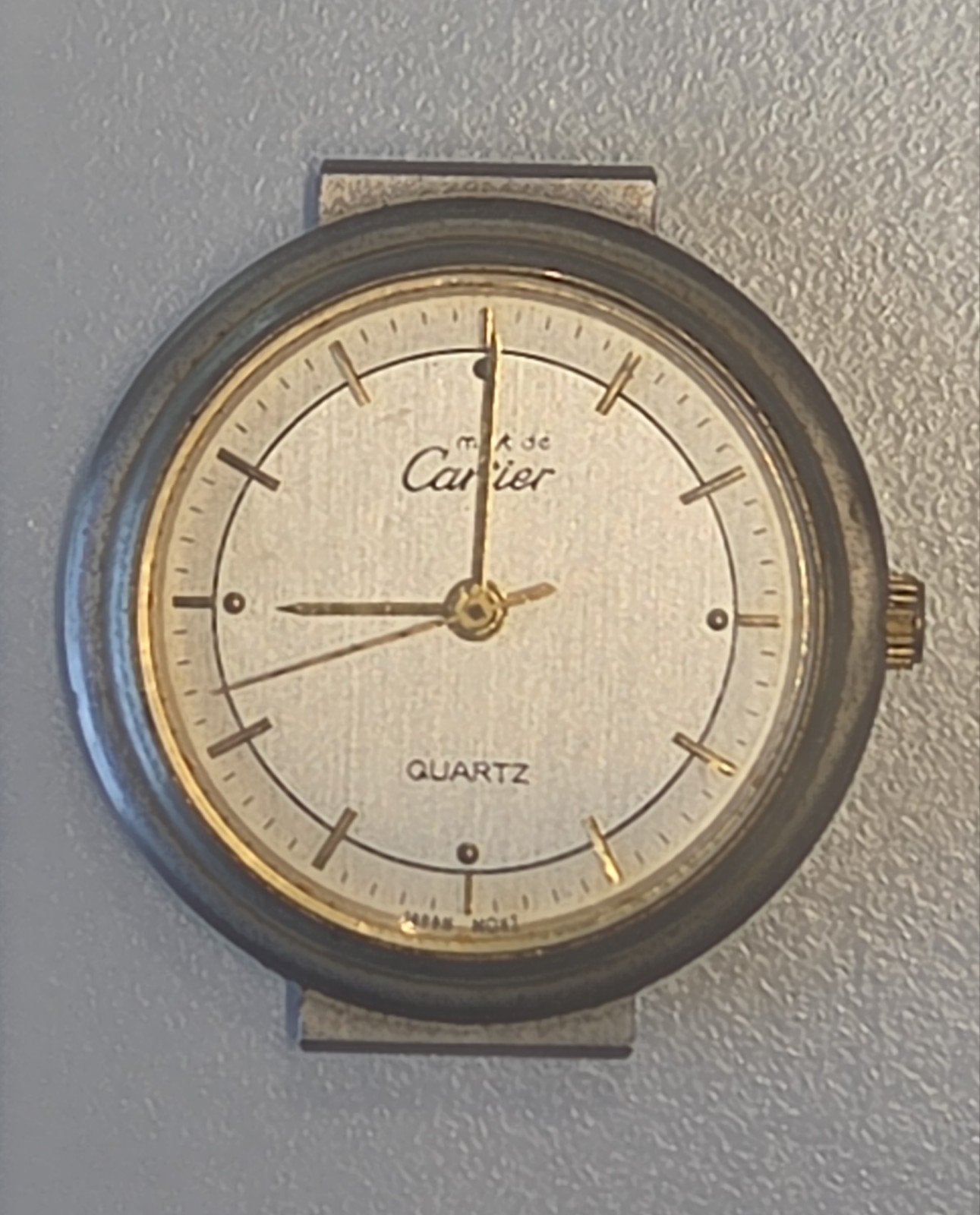 vintage Must de Cartier quartz horloge 925 dameshorloge, Overige merken, Gebruikt, Ophalen of Verzenden, X