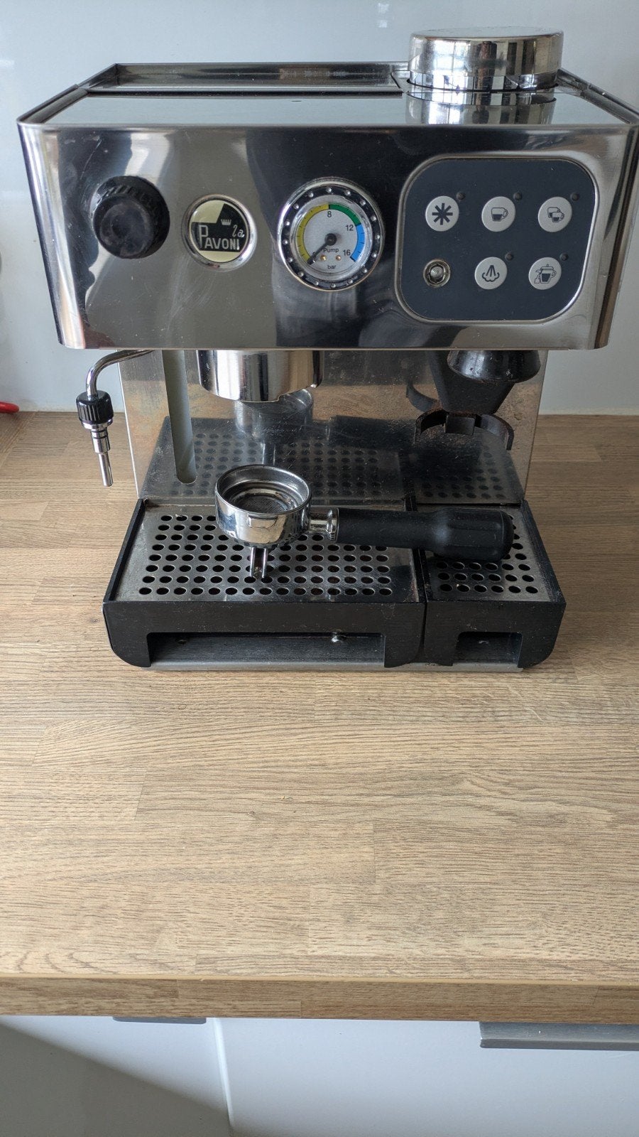espresso machine, Ophalen, Espresso apparaat