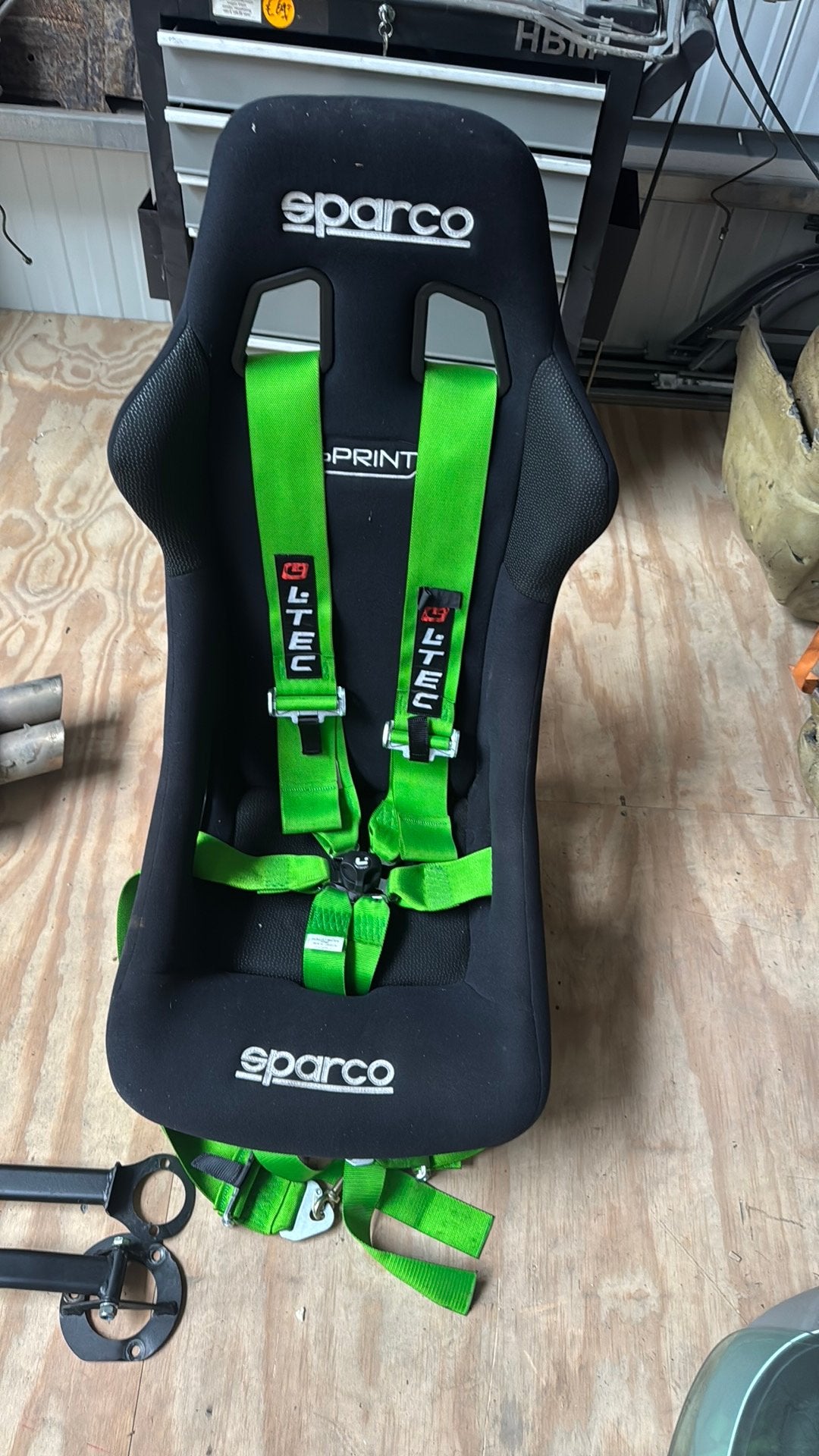 Sparco race stoel met recente 6 punt gordel, Auto-onderdelen, Interieur en Bekleding, Ophalen, BMW