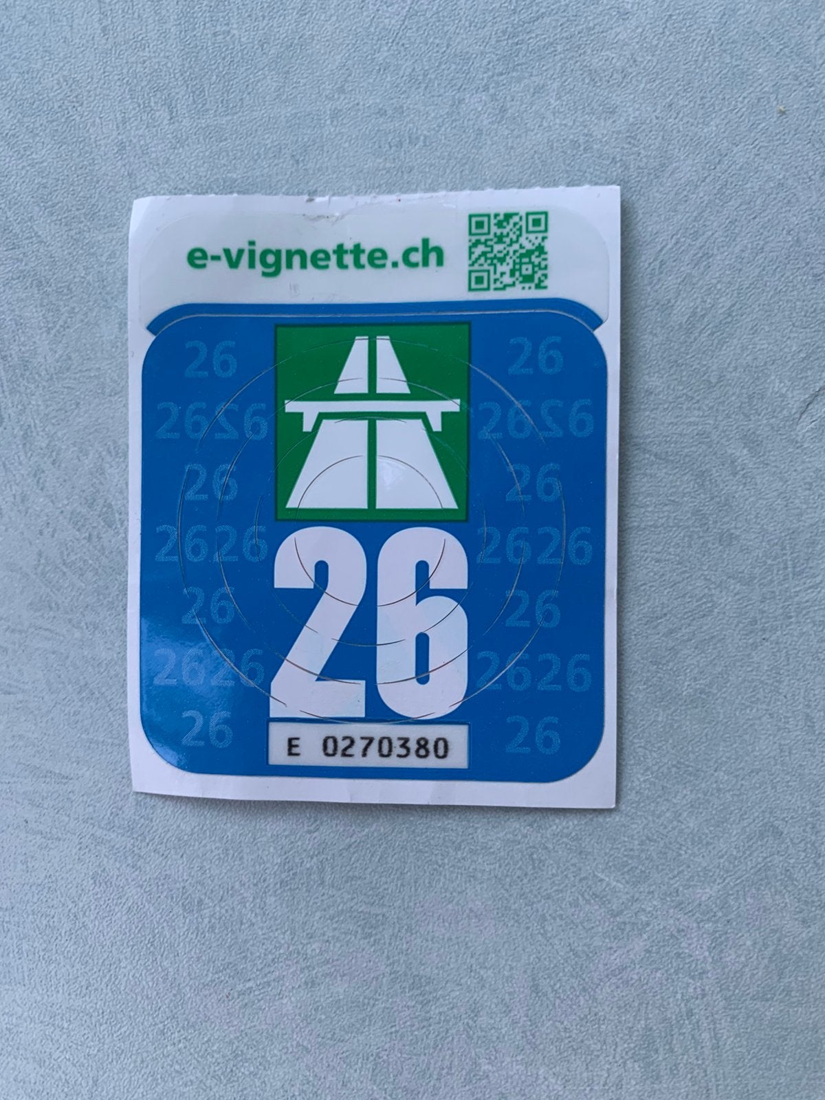 Autobahnvignet 2026 Zwitserland, Ophalen