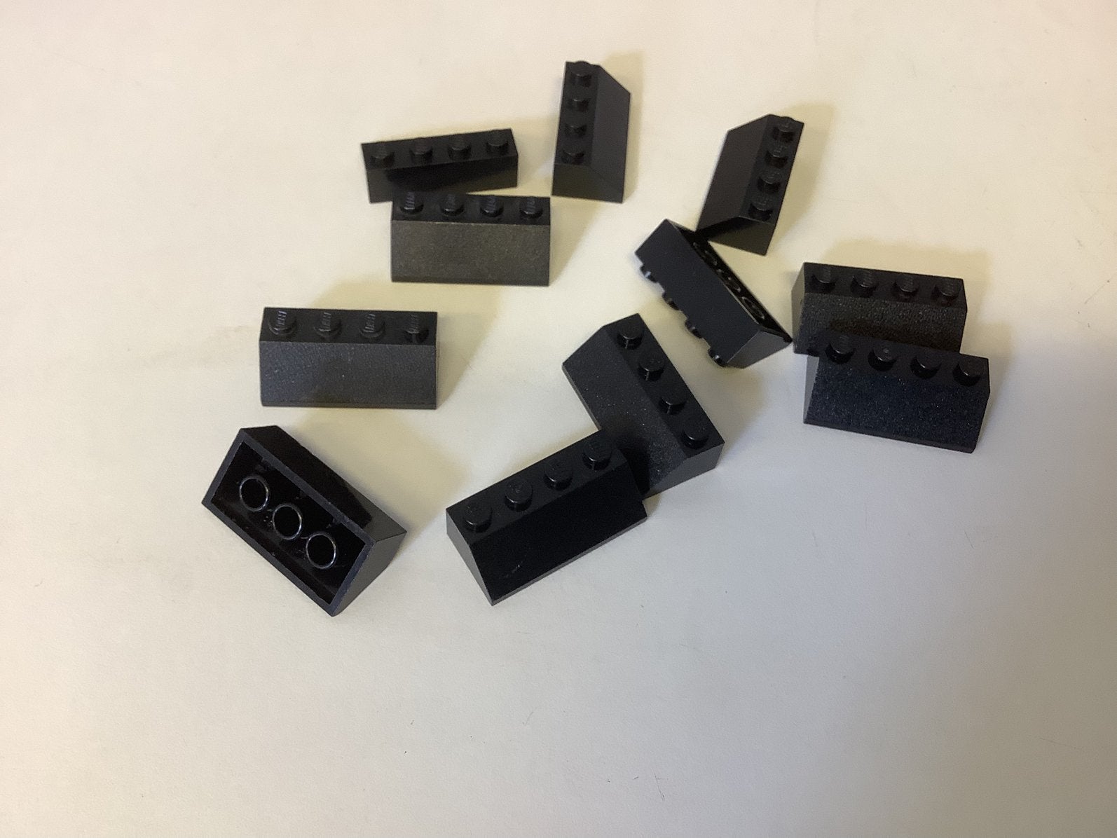 Lego dakpan 45 2x4 zwart, Ophalen of Verzenden, Gebruikt, Losse stenen, Lego