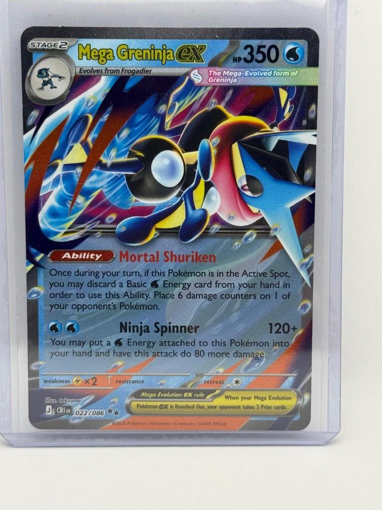 Mega Greninja ex #22 Pokemon Chaos Rising, Verzenden, Nieuw, Losse kaart
