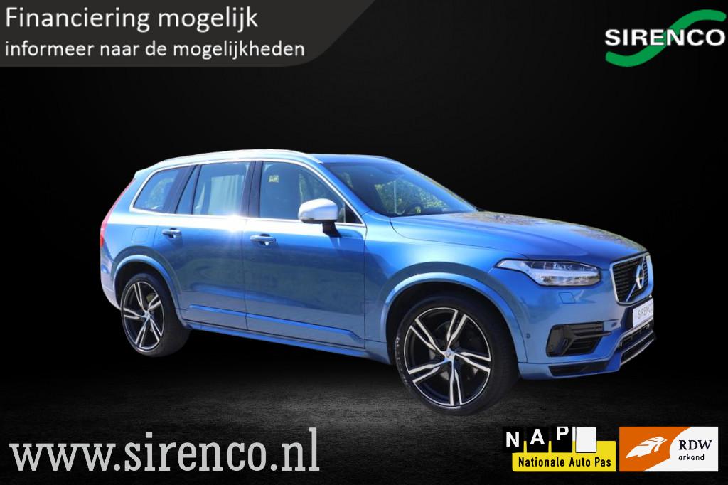 Volvo XC90 2.0 T8 Twin Engine AWD R-Design | 7 zitter | trek, Adaptive Cruise Control, Gebruikt, Zwart, 1969 cc