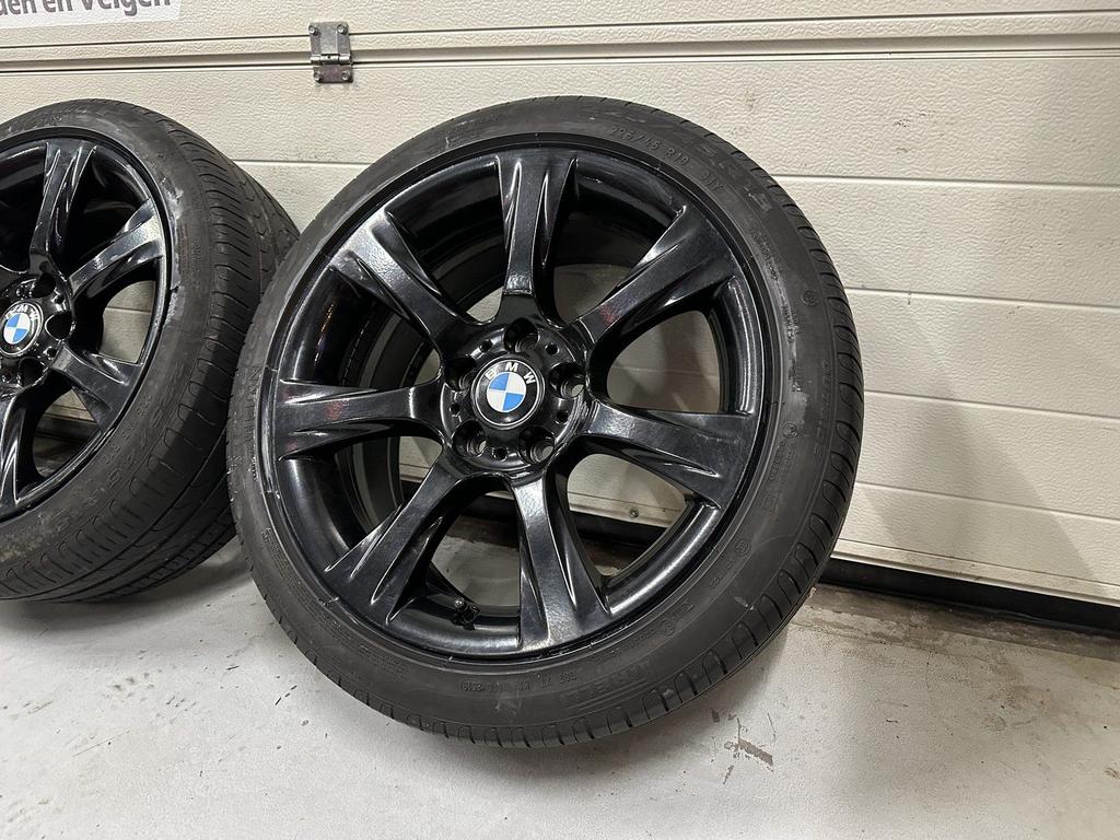 18inch Originele BMW Black Style 396 Velgen! A-Merk Banden!, 18 inch, Gebruikt, -, -