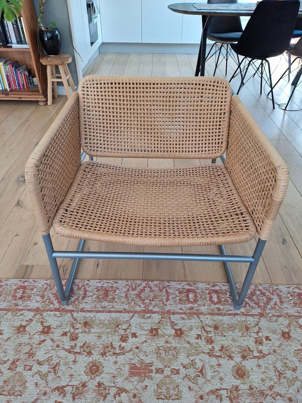 Mooie rotan stoel - IKEA samenwerking limited collection, Ophalen, Bruin, Modern, Scandinavisch, Bohemian, Riet of Rotan