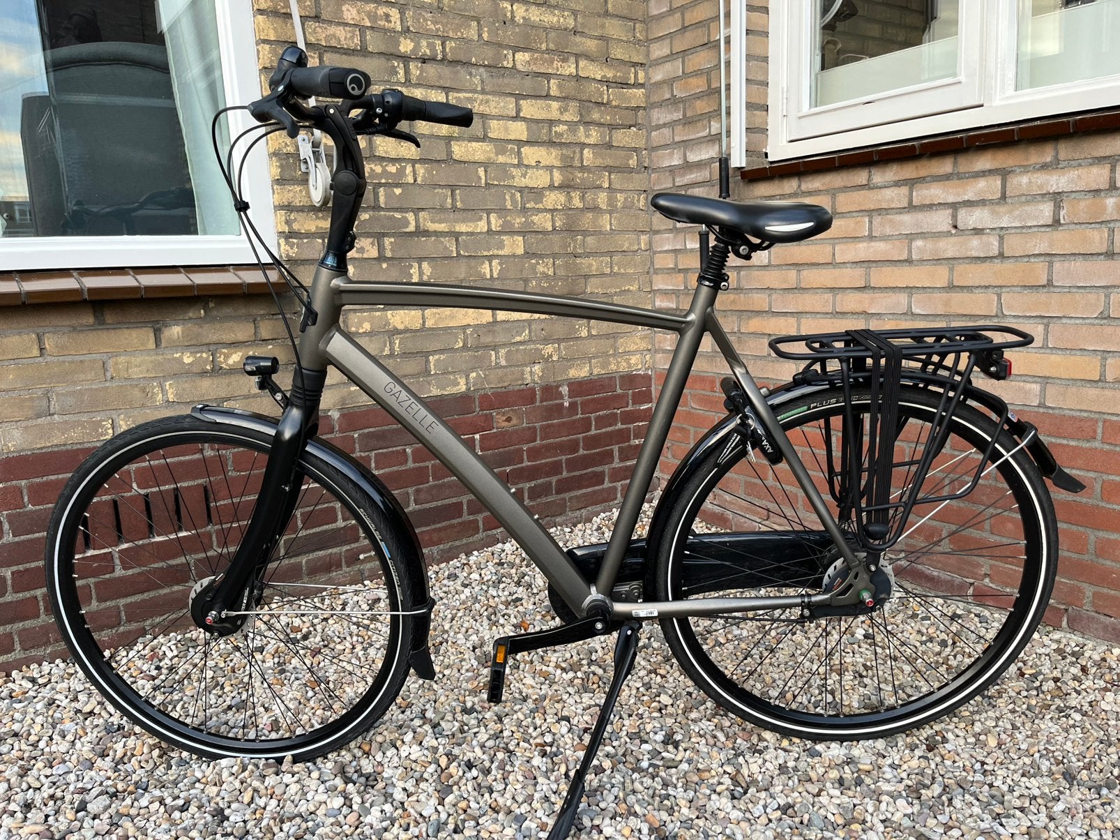 Zo goed als nieuwe Gazelle Chamonix C8 herenfiets 61cm, Versnellingen, Ophalen of Verzenden, Zo goed als nieuw, 61 tot 65 cm
