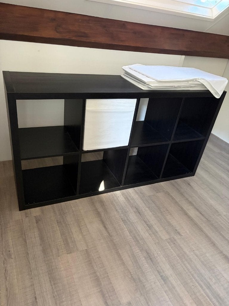 Vakkenkast zwart IKEA, Ophalen, Gebruikt, 100 tot 150 cm, Minder dan 100 cm