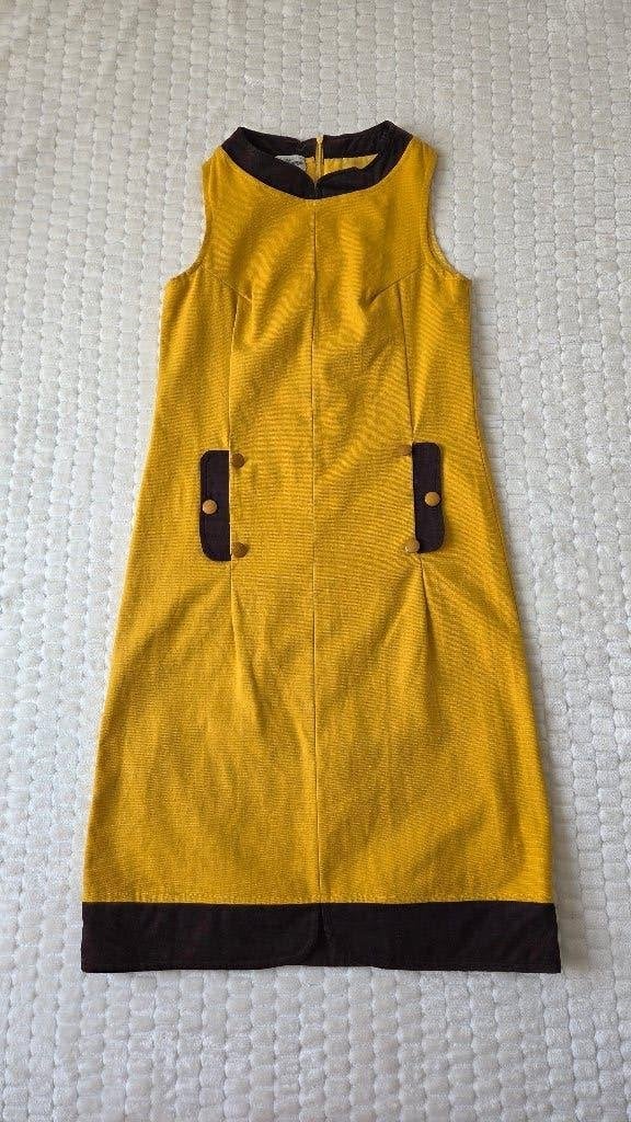 Echte vintage jaren 60 MIRSA jurk | Made in Italy | Mod, Kleding | Dames, Verzenden, Mirsa, Geel, Knielengte