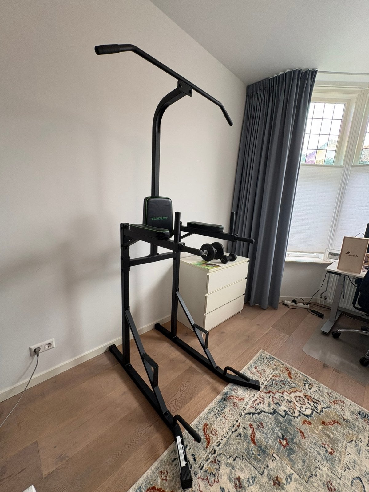 Tunturi Power Tower PT20 Pullup Station, Sport en Fitness, Ophalen, Zo goed als nieuw, Krachtstation