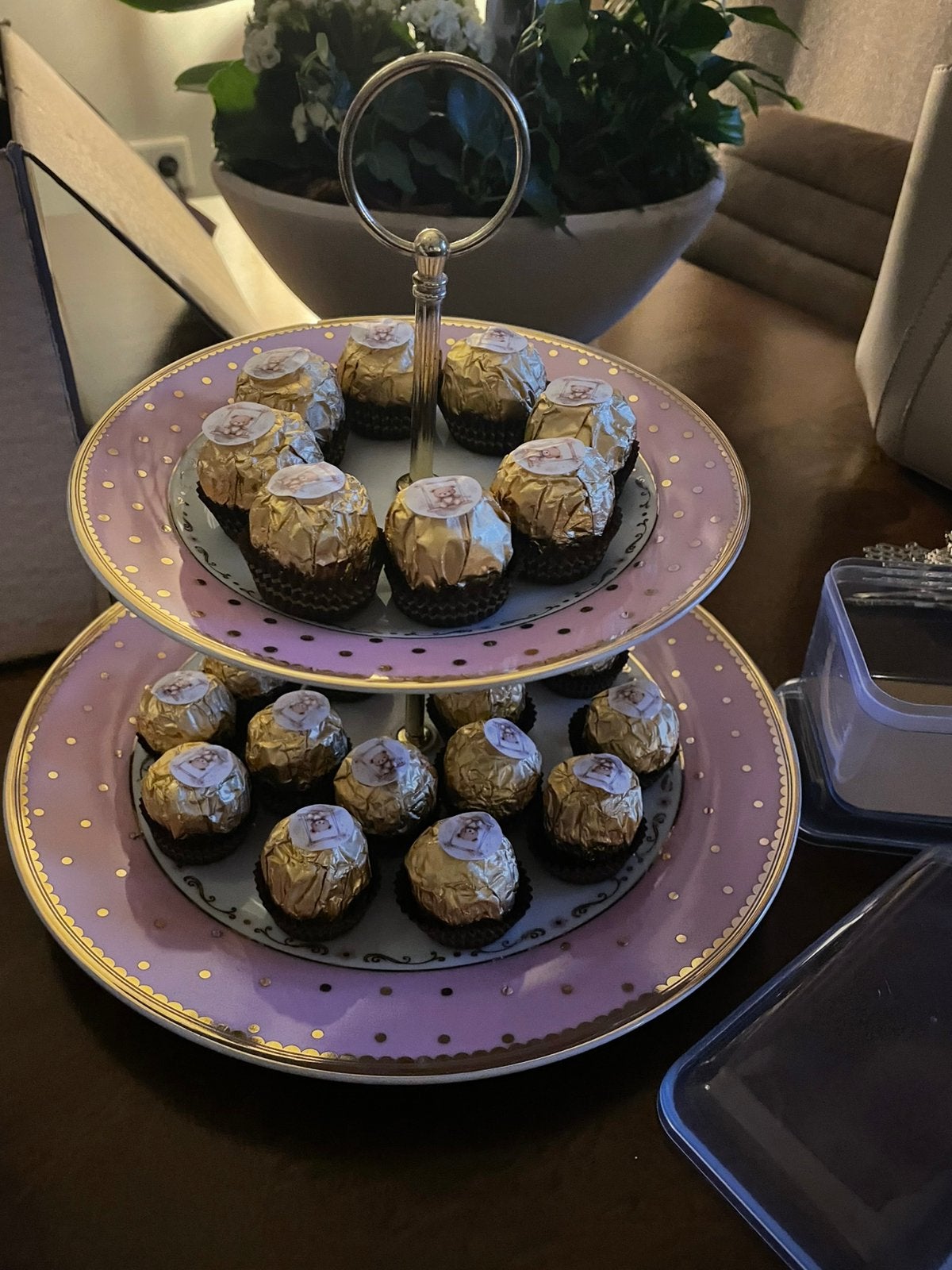 Etagiere voor babyshower, Ophalen of Verzenden, Zo goed als nieuw