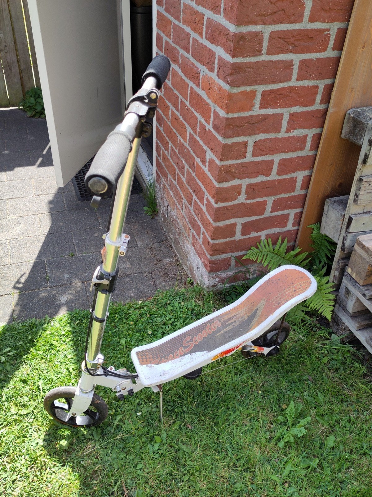 Space Scooter - Wit/Oranje, Ophalen, Gebruikt, Gewone step, Space Scooter