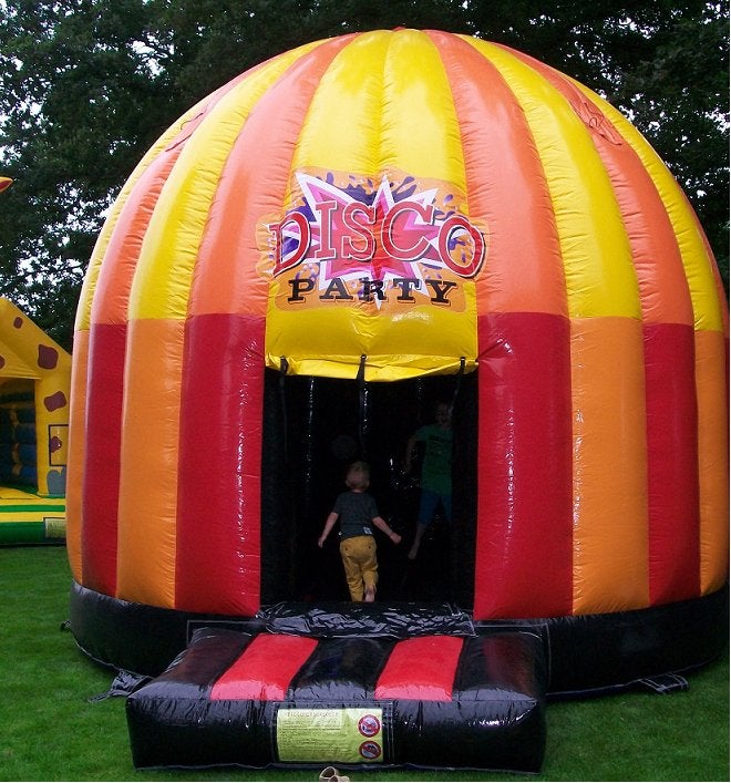 Te huur disco springkussen -Happy Party Rent Kootwijkerbroek, Ophalen, Zo goed als nieuw, Overige