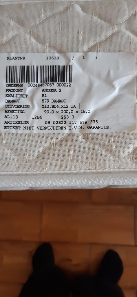 1 persoons matras, Huis en Inrichting, Slaapkamer | Matrassen en Bedbodems, 90 cm, Eenpersoons, Ophalen of Verzenden, Zo goed als nieuw