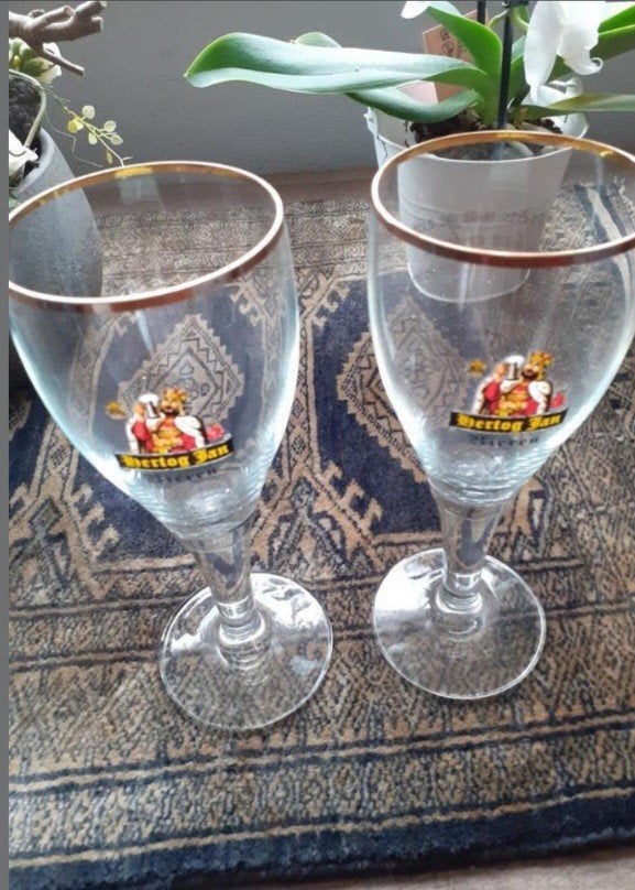 Gezocht Hertog Jan Spreukglas: wees wat ge zijt.., Verzamelen, Glas en Borrelglaasjes, Ophalen of Verzenden, Bierglas