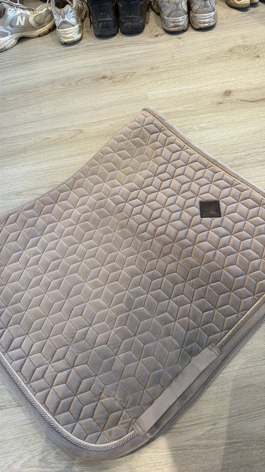 Kentucky dekje beige full, Full (L), Fluweel, Dressuurdekje, Ophalen of Verzenden