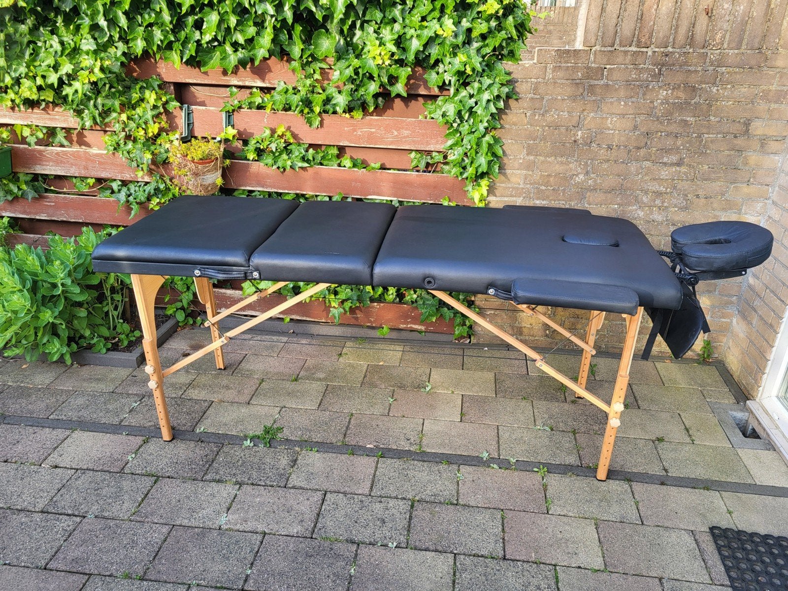Opvouwbare Massagetafel met Accessoires, Sport en Fitness, Massageproducten, Ophalen of Verzenden, Zo goed als nieuw, Massagetafel