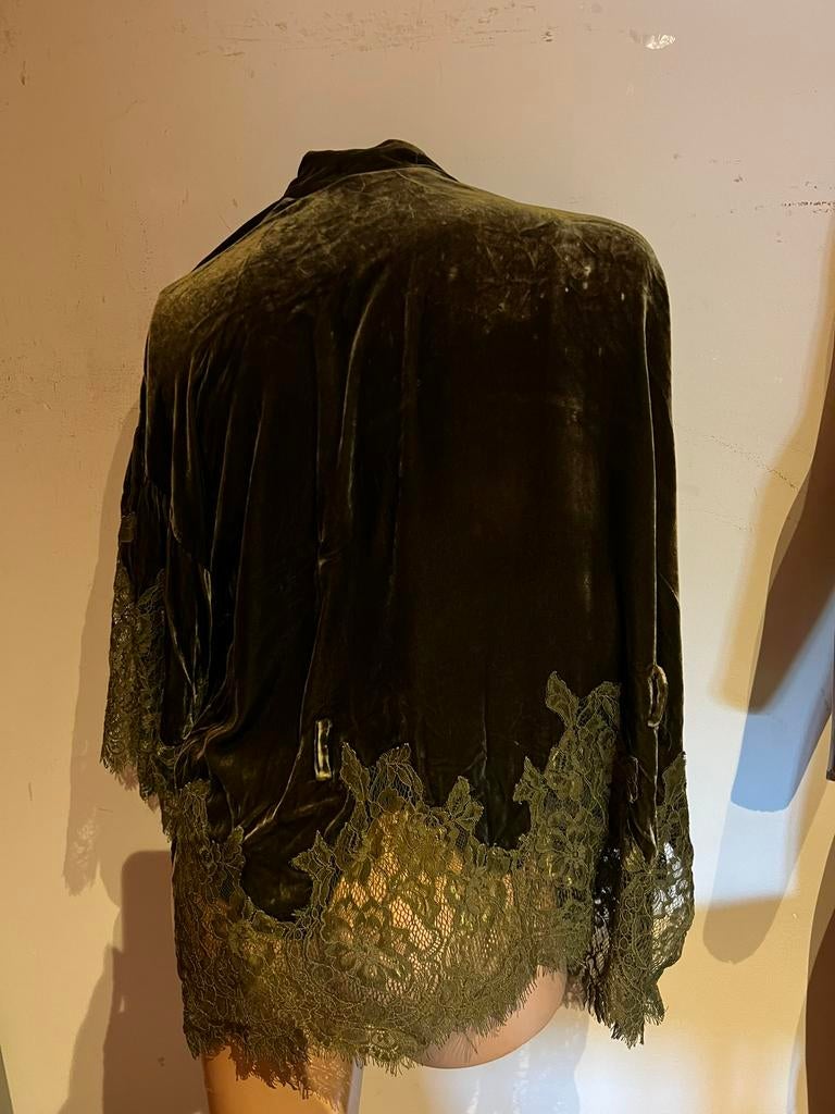 GOLD HAWK vest met kant FLUWEEL maat s  origineel ZGAN, G, Gold hawk, G, Ophalen of Verzenden