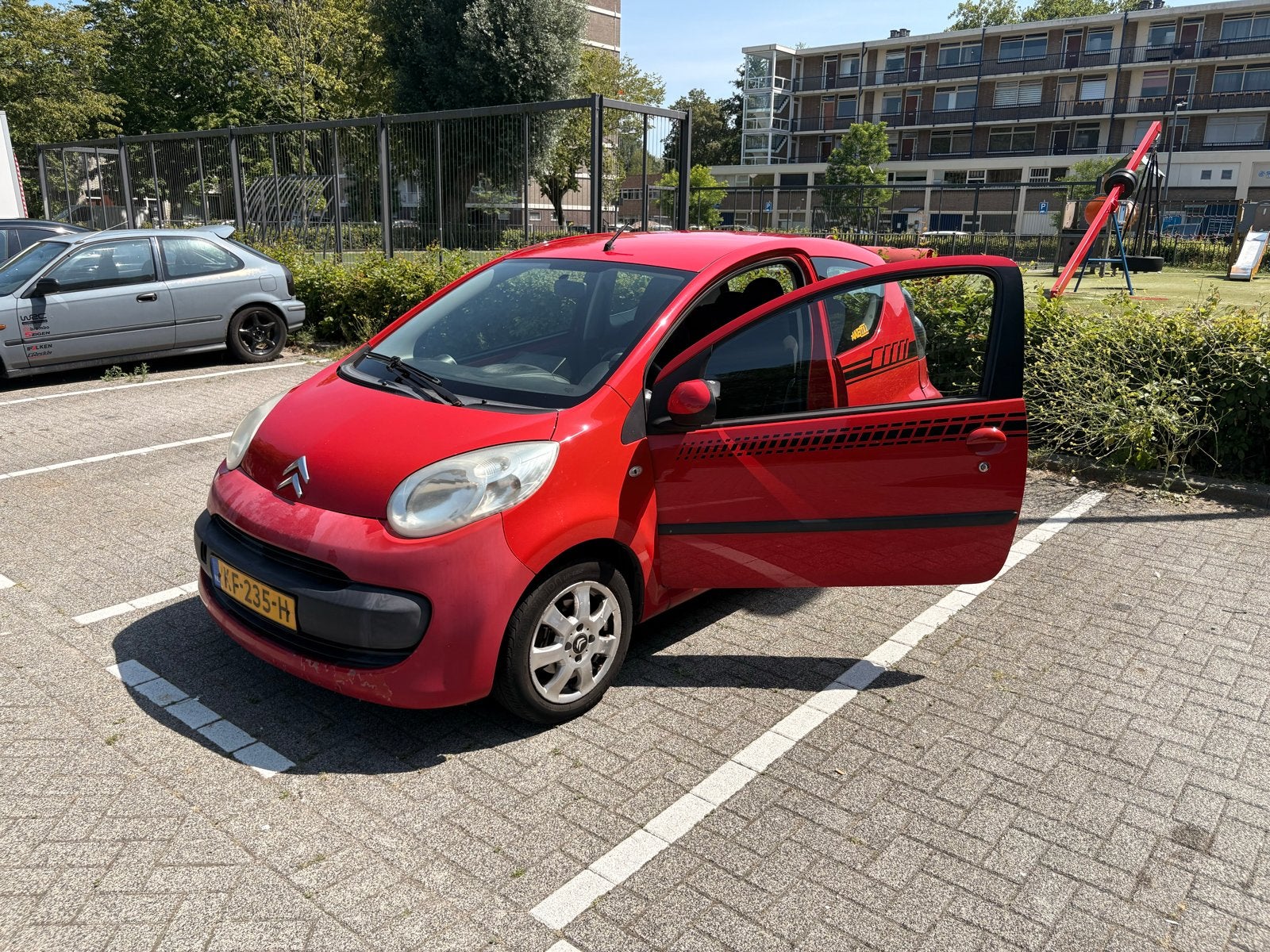 Citroën C1 3DR 2005 Rood, Voorwielaandrijving, Stof, 765 kg, 4 stoelen