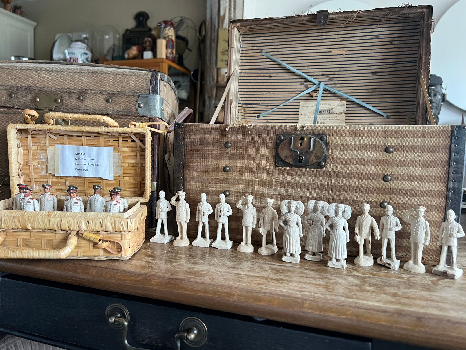 DURSO POPPETJES JAREN 40, Antiek en Kunst, Antiek | Speelgoed, Ophalen
