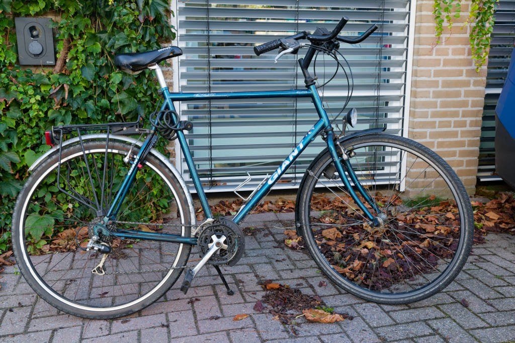 Giant herenfiets, 21 versnellingen, ideale stationsfiets, Ophalen, Gebruikt, Velgrem, Versnellingen