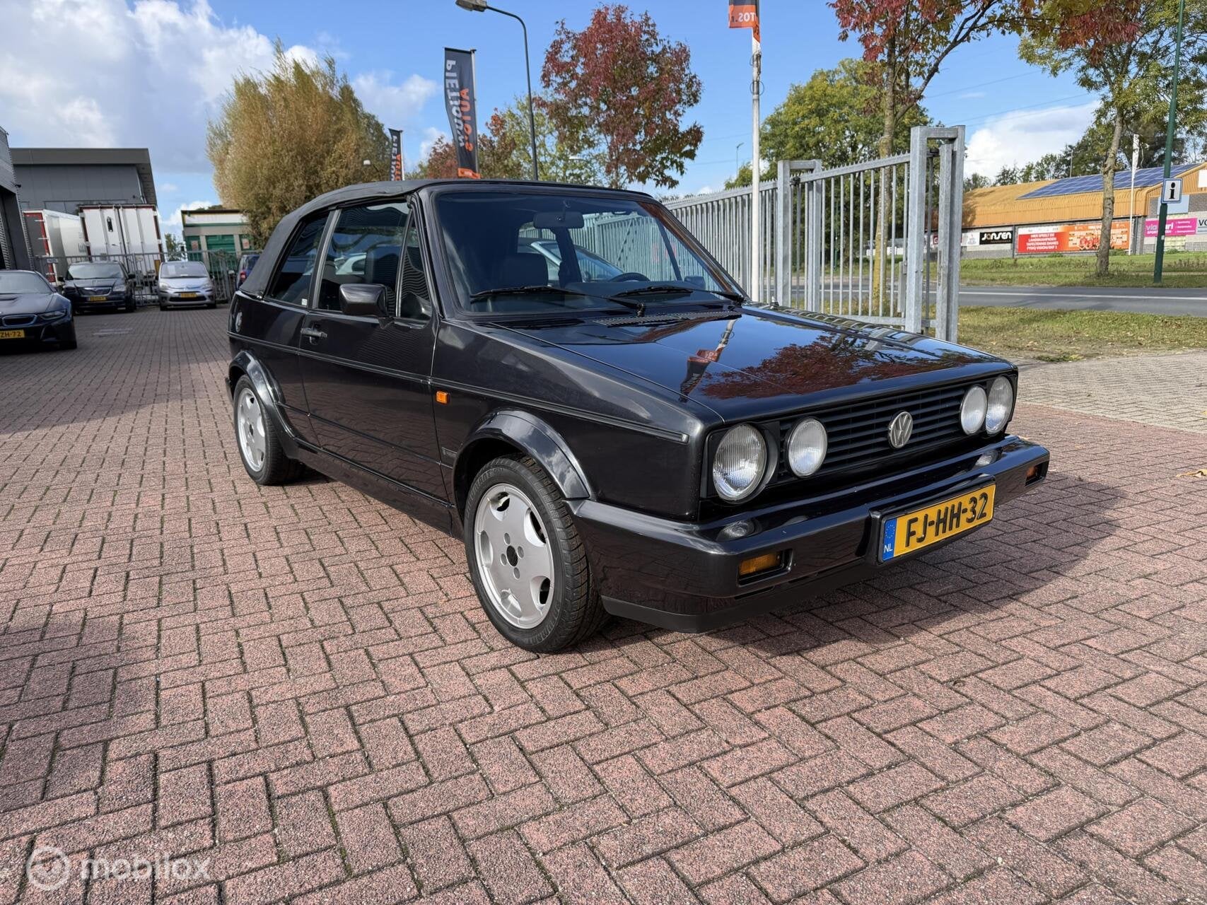 Volkswagen Golf Cabrio 1.6 GLS Leder Stereo zeer nette auto, Voorwielaandrijving, Gebruikt, Zwart, 4 cilinders