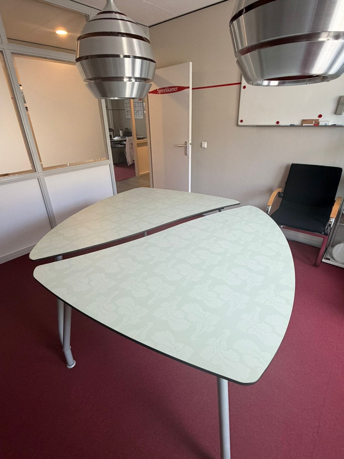 Tafel die je in twee delen kan zetten, Ophalen, Kunststof, 75 cm of meer, 60 cm of meer
