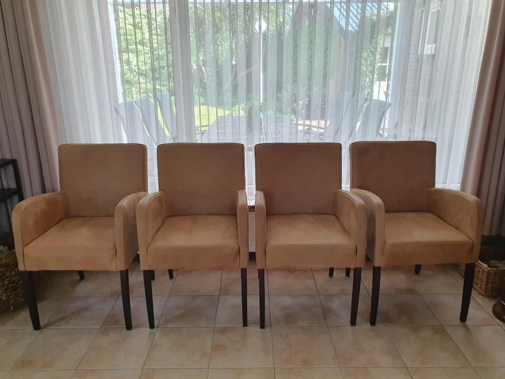 Stoelen, Huis en Inrichting, Ophalen, Overige materialen, Gebruikt, Bruin