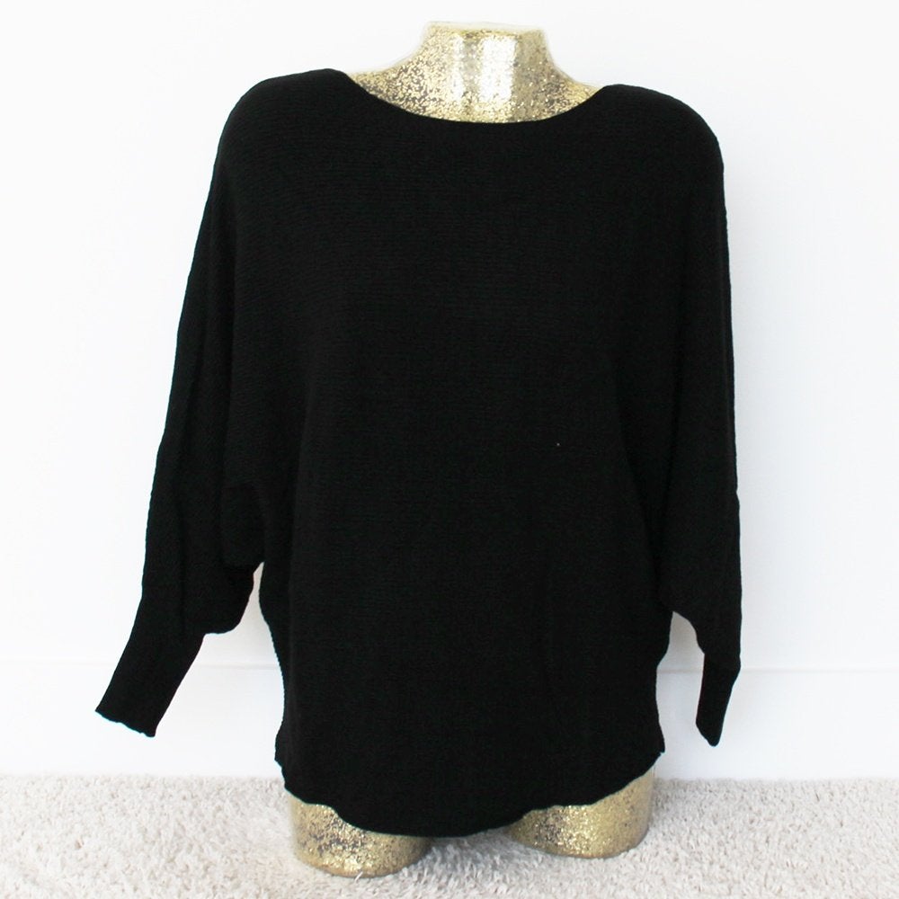 Mooie Zwarte Trui 75 (M) - 75 € 20,-, Maat 38/40 (M), Zwart, Ophalen of Verzenden, Zo goed als nieuw
