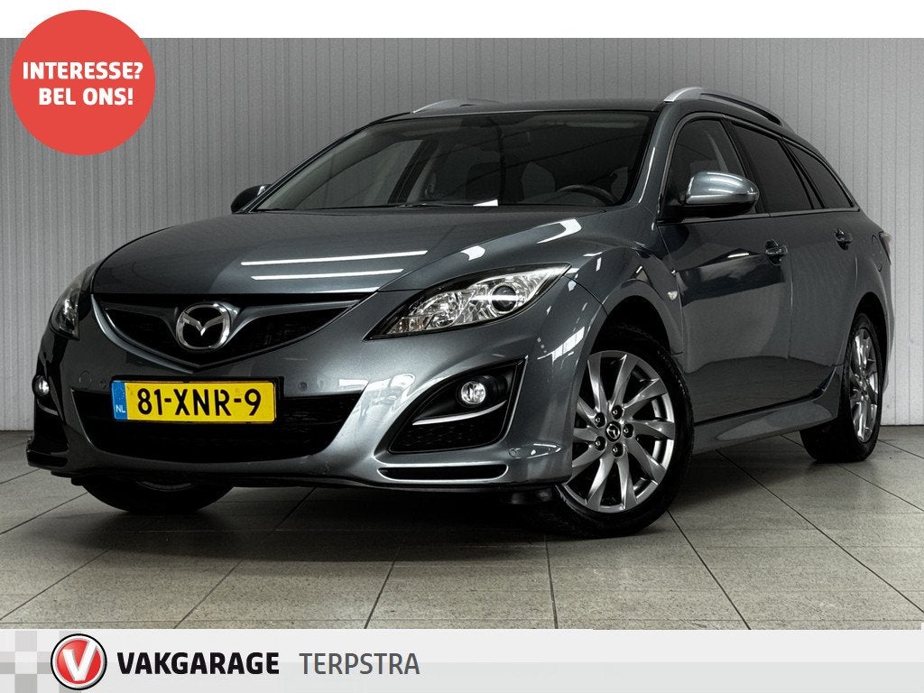 Mazda 6 Sportbreak 1.8 Exclusive GT /Trekhaak! /17"LMV /Airc, Voorwielaandrijving, Euro 5, Gebruikt, 4 cilinders