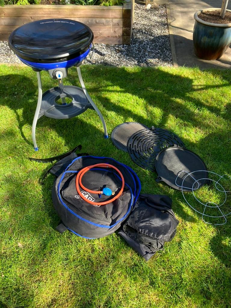 Skottelbraai carry chef compleet, Ophalen, Zo goed als nieuw