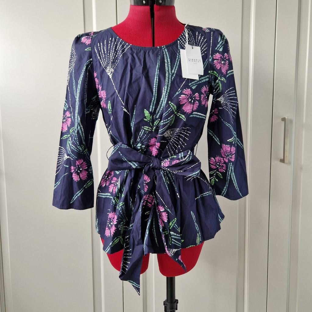 Claudie Pierlot blouse, mt 36, Kleding | Dames, Ophalen of Verzenden, Nieuw, Maat 36 (S), Korte mouw