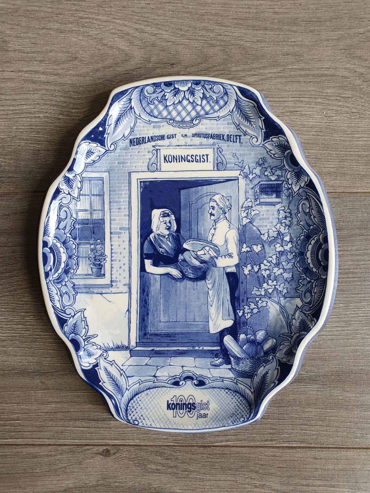 Wandbord Koningsgist 100 jaar, Ophalen of Verzenden