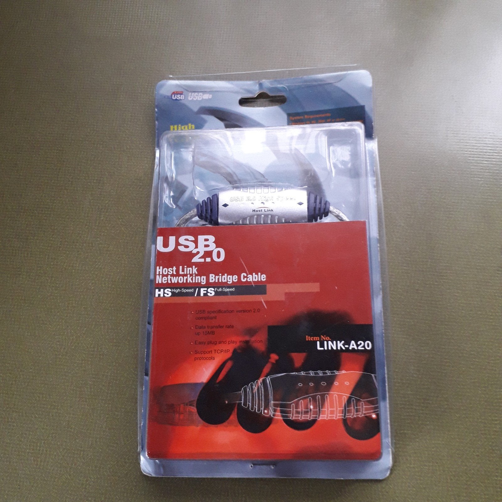 USB 2.0 High Speed Host Link Netwerk Bridge Kabel Art Link A, Ophalen, Nieuw