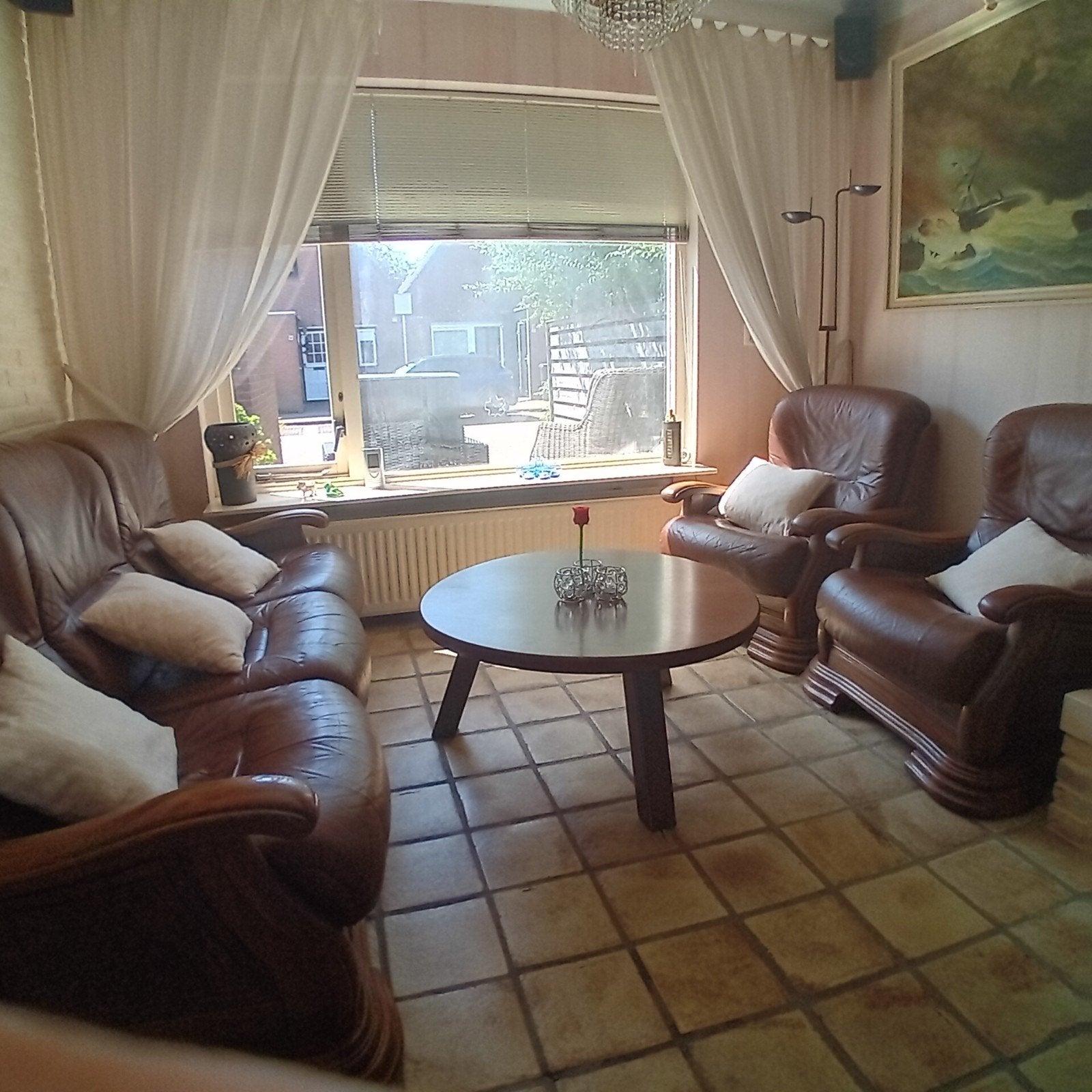 Bankstel + eethoek  Gratis op halen., Huis en Inrichting, Ophalen, Gebruikt